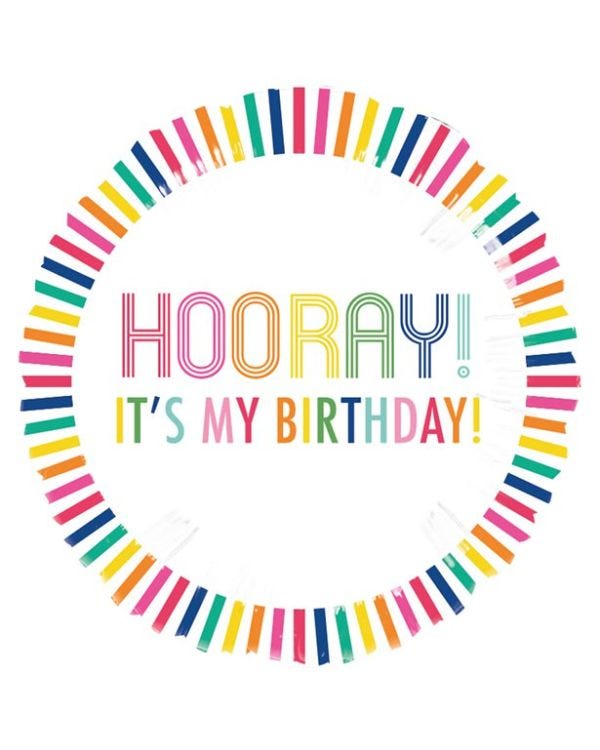 Hooray It&#039;s My Birthday Foil Balloon - 18&quot;