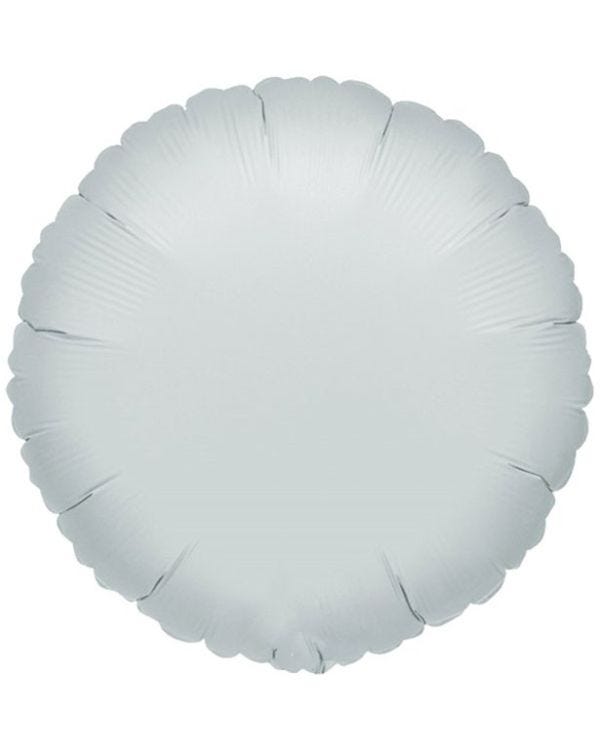 Silver Round Balloon - 18&#039;&#039; Foil - unpackaged