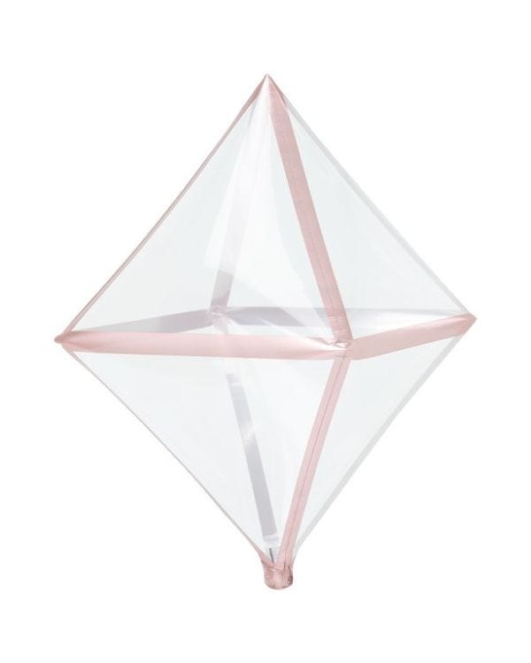 Rose Gold Angle Trimz - 25&quot; Balloons (3pk)