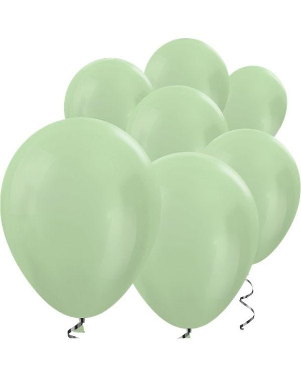 Green Satin Mini Balloons - 5&quot; Latex Balloons (100pk)