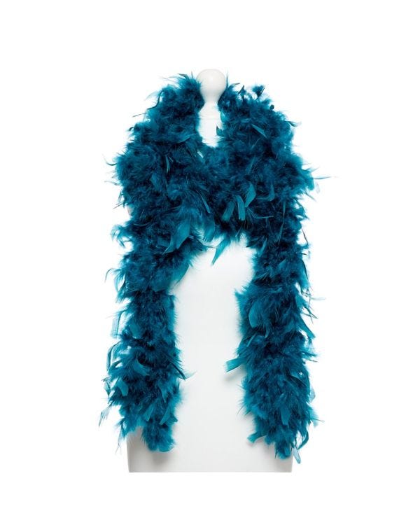 Deluxe Teal Feather Boa -180cm