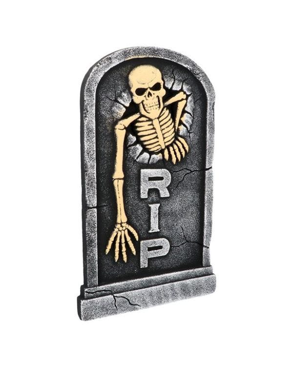 RIP Skeleton Tombstone - 56cm