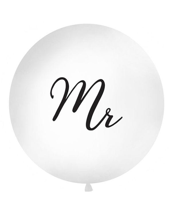 Black Mr Giant Balloon - 36&quot; Latex