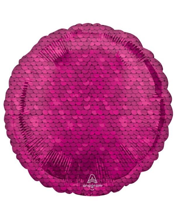 Pink Sequin Print Balloon - 18&quot; Foil