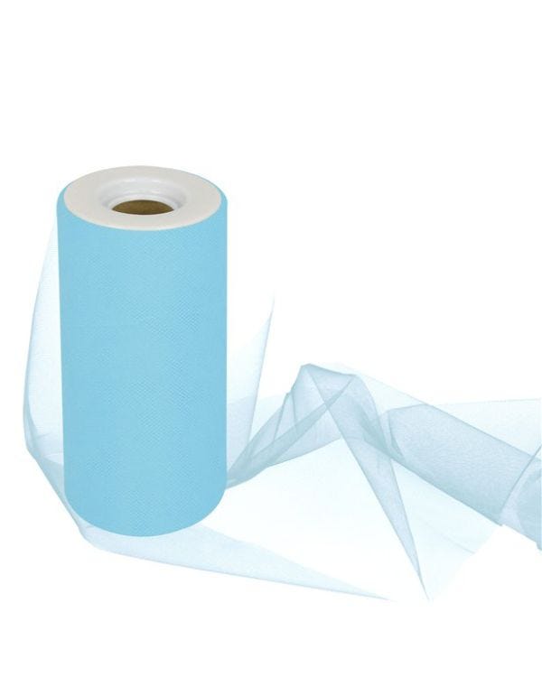 Turquoise Tulle Roll - 15cm x 25m