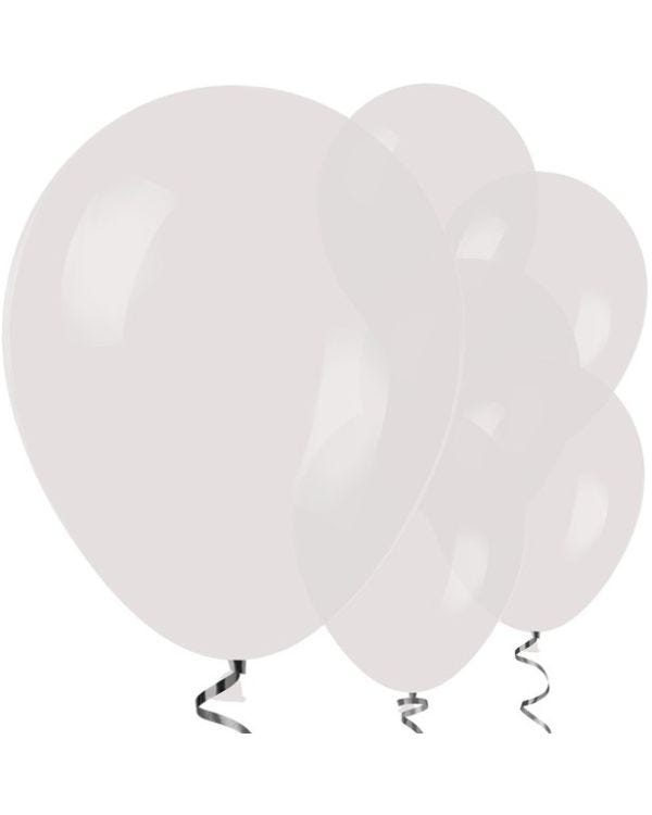 Clear Crystal Balloons - 12&quot; Latex Balloons (50pk)