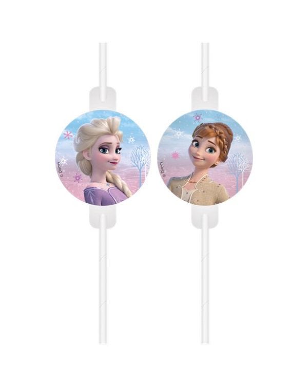 Disney Frozen 2 Wind Spirit Paper Straws (4pk)
