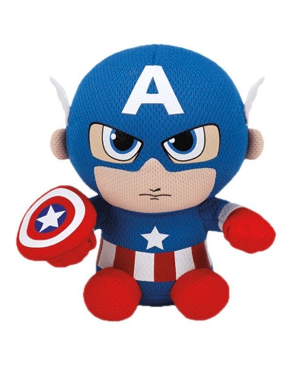 Marvel Captain America TY Beanie Toy - 15cm