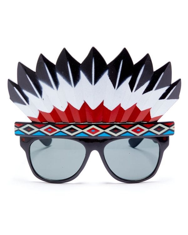 Wild  West Head Dress Glasses