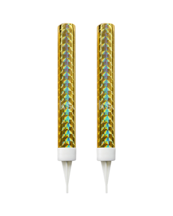 Gold Fountain Candles - 15cm (2pk)