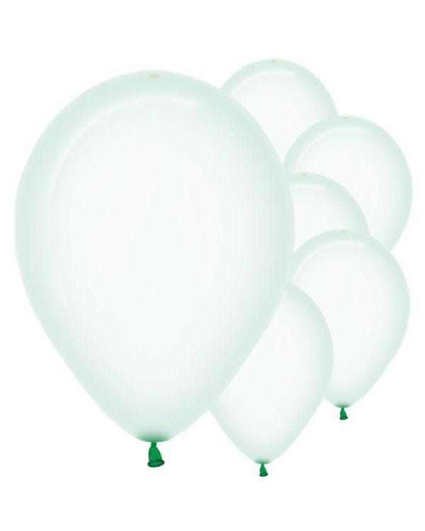 Pastel Green Crystal Balloons - 12&quot; Latex (50pk)