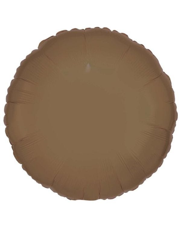 Silk Lustre Truffle Round Foil - 18&quot;