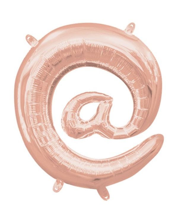 Rose Gold @ Sign Air Filled Balloon - 16&quot; Foil