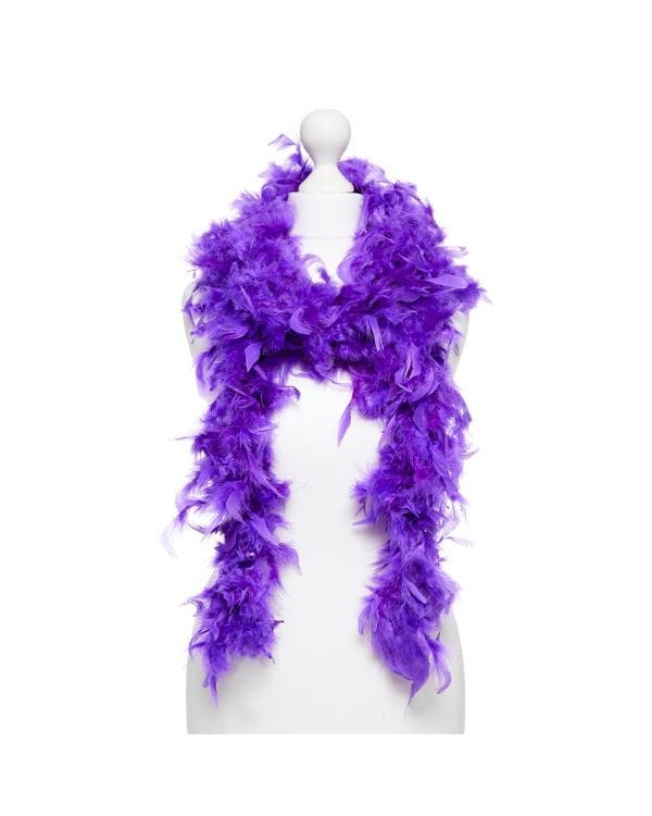Purple Feather Boa - 180cm