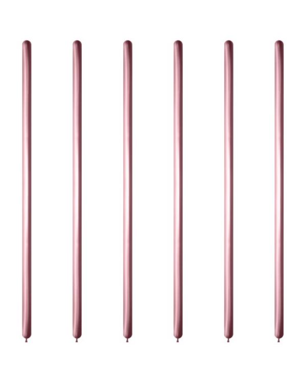 Pink Reflex Modelling Balloons - 260Q Latex (50pk)