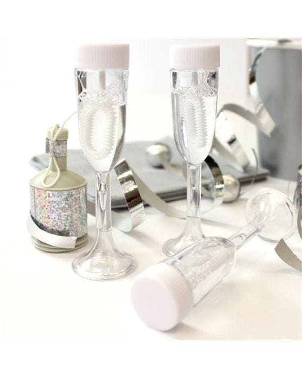 Champagne Glass Wedding Bubbles - 17ml (24pk)
