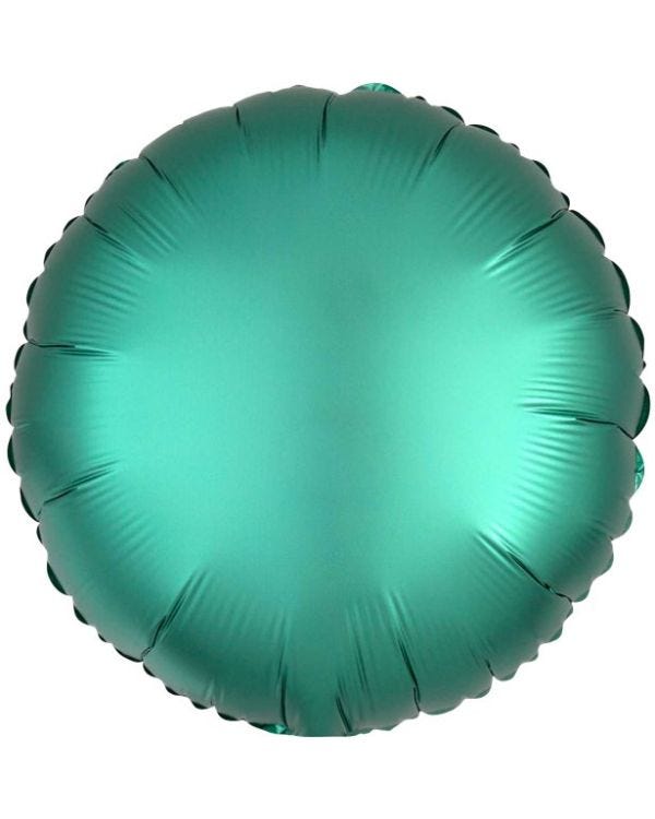 Jade Green Satin Luxe Circle Foil Balloon - 18&quot;