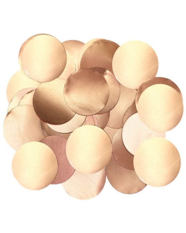 Metallic Rose Gold Pearl Foil Confetti (50g pack)