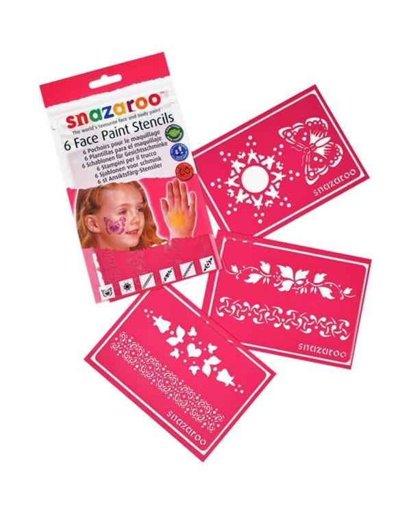 Snazaroo Face Paint Stencils (6pk)