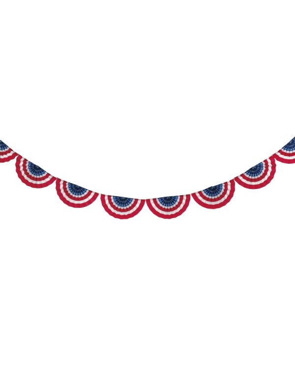 Red, White &amp; Blue Fan Banner - 2.6m