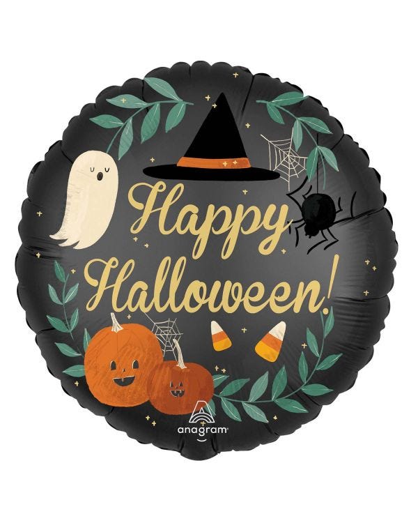 Nature in the Night Satin Luxe Round Balloon - 18&quot; Foil