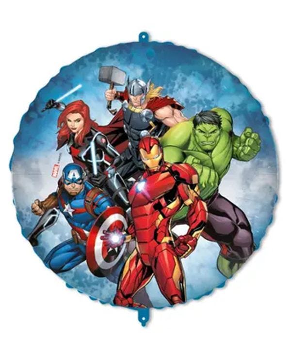 Avengers 18&quot; Round Foil Balloon with String &amp; Weight