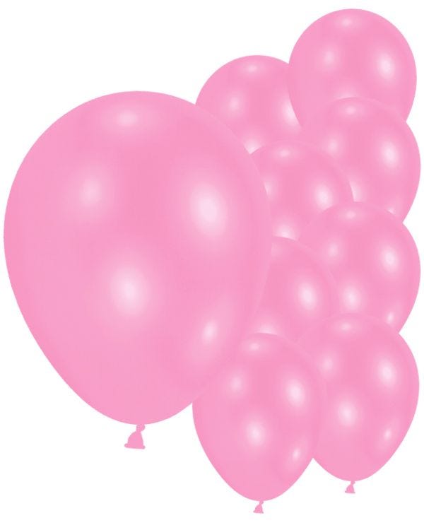 9&#039;&#039; Pearl Pink Latex Balloons (10pk)