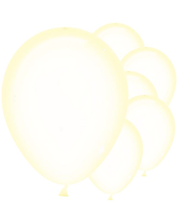 Pastel Yellow Crystal Balloons - 12&quot; Latex (50pk)