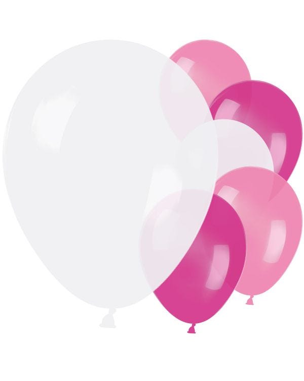 Pink &amp; Purple Assorted Latex Balloons - 11&quot; (10pk)