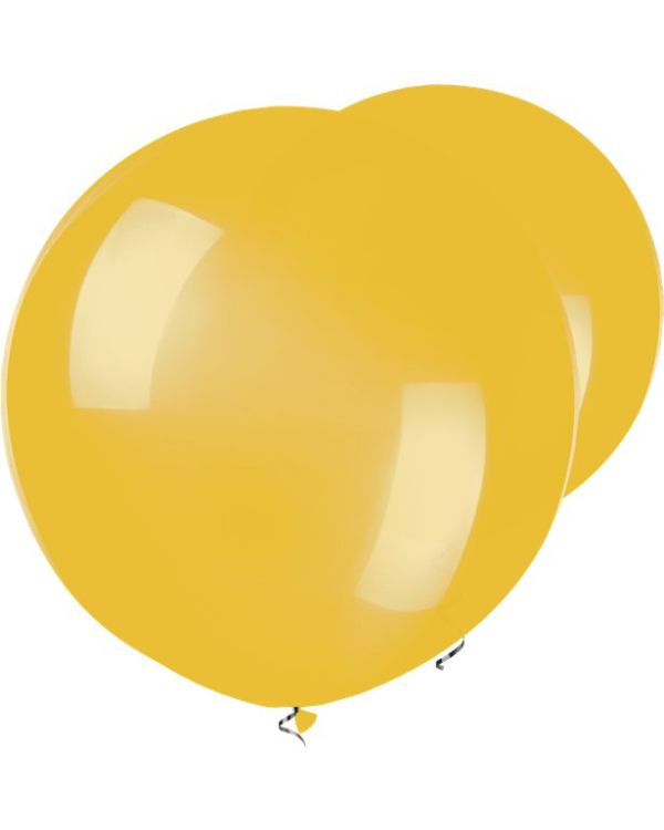 Mustard Balloons - 17&quot; Latex (50pk)