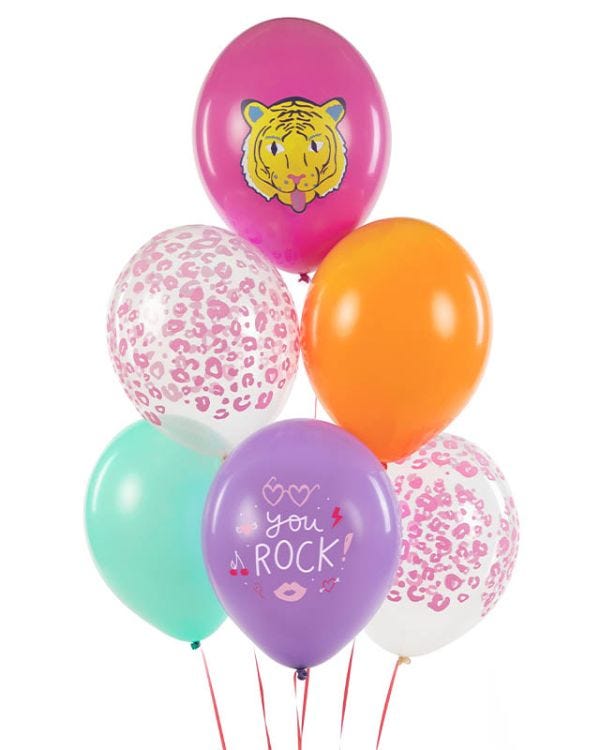 You Rock Printed Balloons - 12&quot; Latex (6pk)