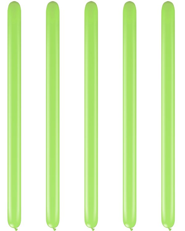 Lime Green Modelling Balloons - 260Q Latex