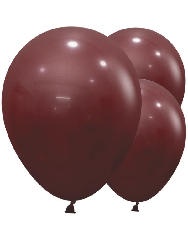 Merlot Red Balloons - 18&quot; Latex (25pk)