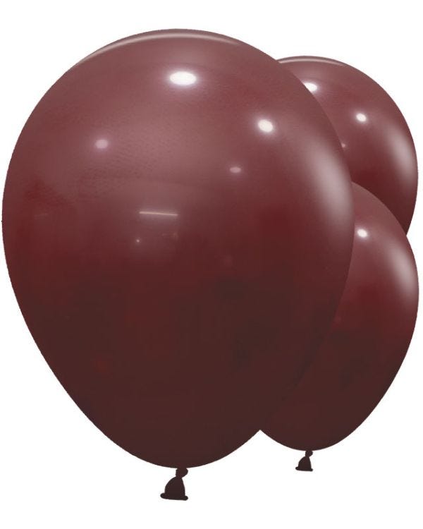 Merlot Red Balloons - 24&quot; Latex (3pk)