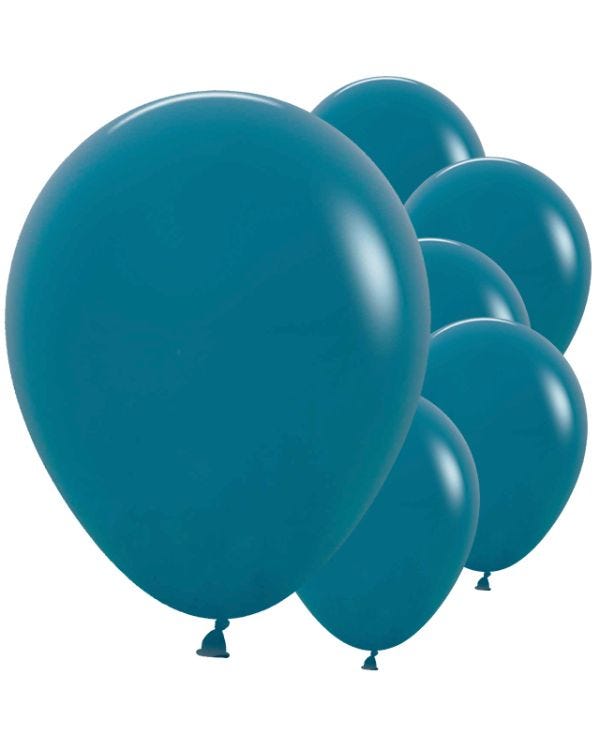 Deep Teal Balloons - 12&quot; Latex (50pk)