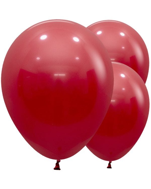 New Red Balloons - 18&quot; Latex (25pk)