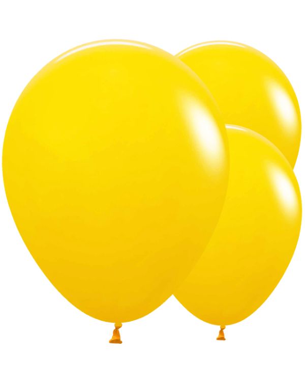 Honey Yellow Balloons - 18&quot; Latex (25pk)