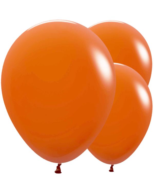 Sunset Orange Balloons - 18&quot; Latex (25pk)