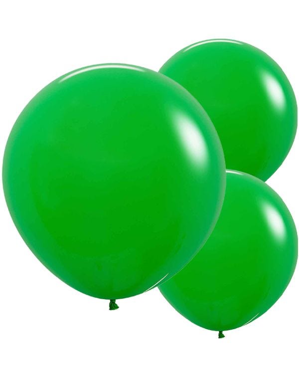 Shamrock Green Balloons - 24&quot; Latex (3pk)