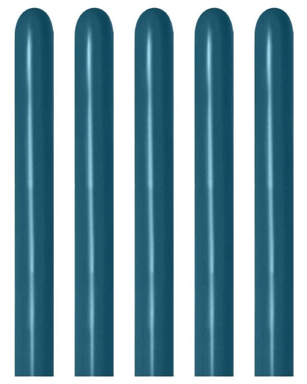 Deep Teal Modelling Balloons - 260 Latex (100pk)
