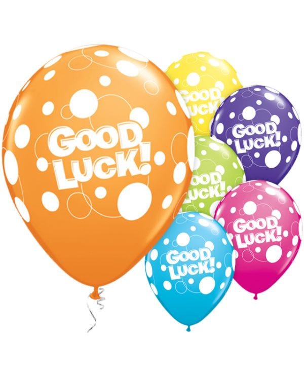 Good Luck Dots Balloons - 11&quot; Latex (25pk)