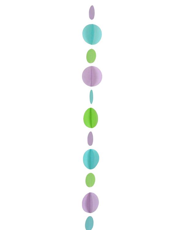 Teal and Purple Circles Balloon Tail - 1.2m