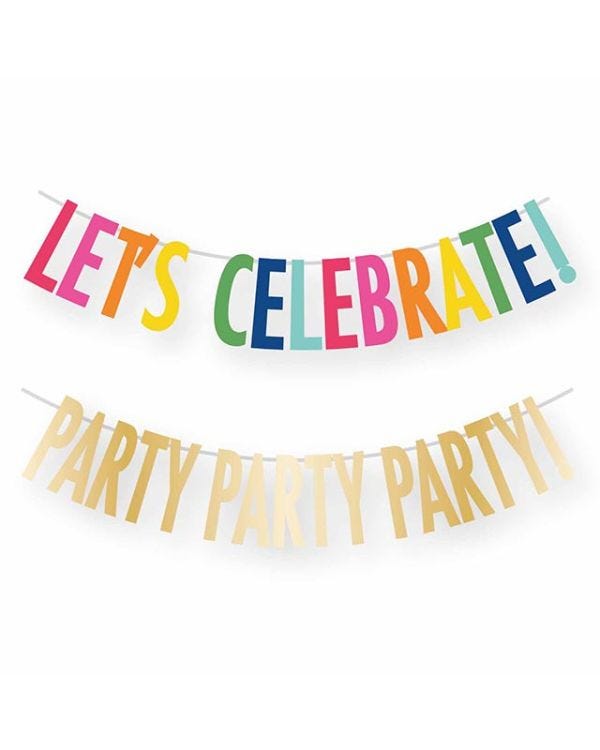 Let&#039;s Celebrate Paper Banners (2pcs)