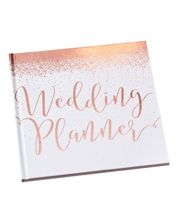 Beautiful Botanics Rose Gold Foiled Wedding Planner - 21cm