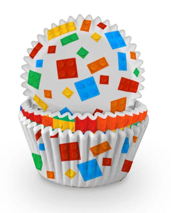 Building Blocks Cupcake Cases (12pk)