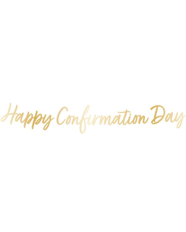 Botanical Celebration &#039;Happy Confirmation Day&#039;  Paper Banner - 1.6m