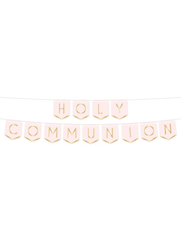 Pink Botanical &#039;Holy Communion&#039; Paper Banner - 2.5m