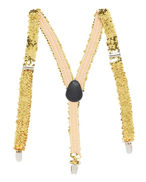 Gold Sequin Braces
