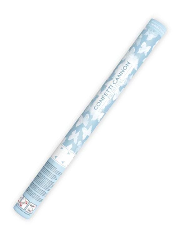 White Butterflies Confetti Cannon - 60cm