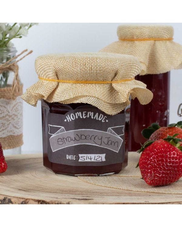 Homemade Jar Chalkboard Stickers (21pk)